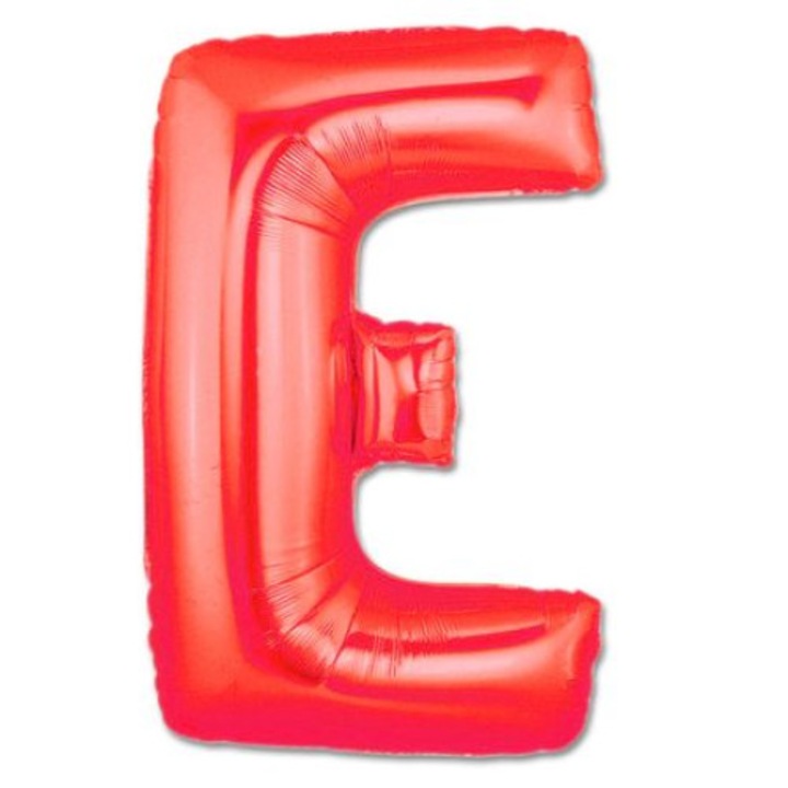 Balon Folie Litera E, ESB, 35 cm, Rosu