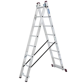 Scara multifunctionala din aluminiu Krause KR-030283, 4.85 m inaltime maxima, 8 trepte, pliabila Scara multifunctionala din aluminiu Krause KR-030283, 4.85 m inaltime maxima, 8 trepte, pliabila