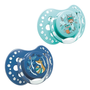 Set 2 suzete dinamice „Folky - boy“ cu tetina simetrica silicon, Lovi®, fara BPA, 6-18 luni, multicolor Multicolor Set 2 suzete dinamice „Folky - boy“ cu tetina simetrica silicon, Lovi®, fara BPA, 6-18 luni, multicolor Multicolor