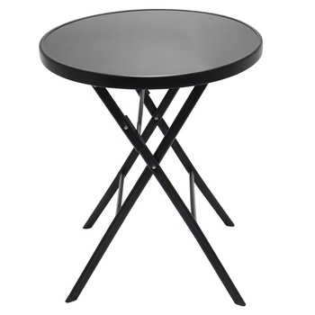 Masa plianta pentru gradina EVO, metal + sticla, rotunda, 2 persoane, 60 x 70 cm Masa plianta pentru gradina EVO, metal + sticla, rotunda, 2 persoane, 60 x 70 cm