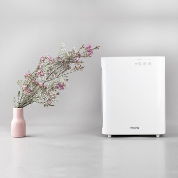 Purificator de aer H.Koenig, PureAir+, filtru carbune activ si filtru HEPA, functie ionizare si UV, elimina pana la 99.97% din particule si alergeni, 5 moduri purificare, alb Purificator de aer H.Koenig, PureAir+, filtru carbune activ si filtru HEPA, functie ionizare si UV, elimina pana la 99.97% din particule si alergeni, 5 moduri purificare, alb