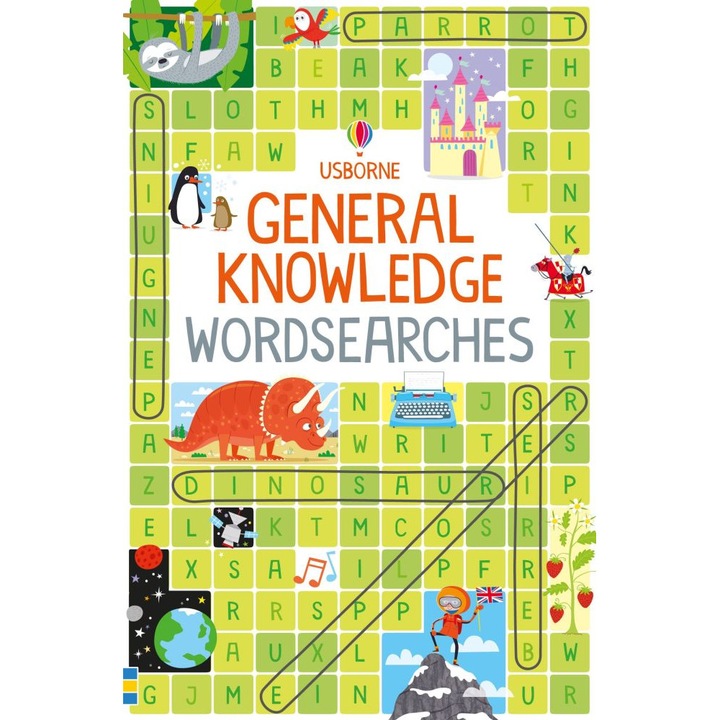 Carte "General knowledge wordsearches" de Phillip Clarke, 6 ani+, Usborne