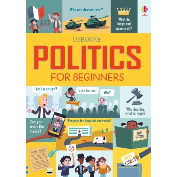 USBORNE PUBLISHING Kellan Stover: Politics for Beginners, angol nyelvű