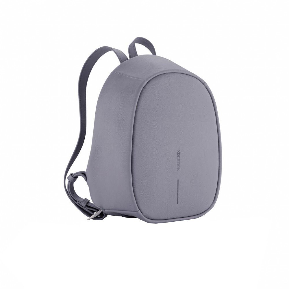 Rucsac antifurt elegant, cu fermoare ascunse, XD by AleXer, BY, pu, poliester, antracit, breloc inclus din piele ecologica