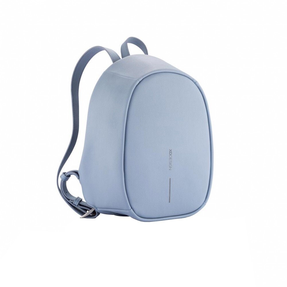 Rucsac antifurt elegant, cu fermoare ascunse, XD by AleXer, BY, pu, poliester, albastru deschis, breloc inclus