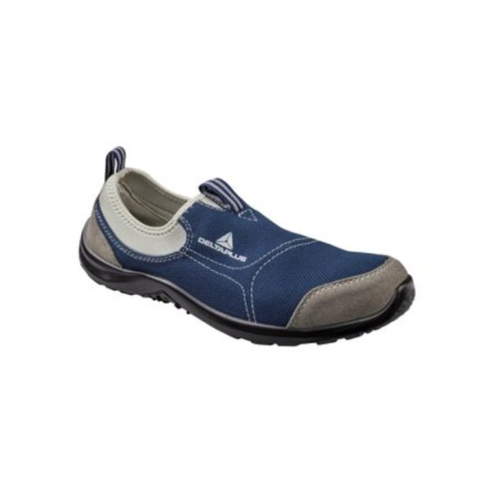 Pantofi cu bombeu si lamela confortabili, de protectie, MIAMI S1P SRC, culoarea negru 43 BLEUMARIN-GRI