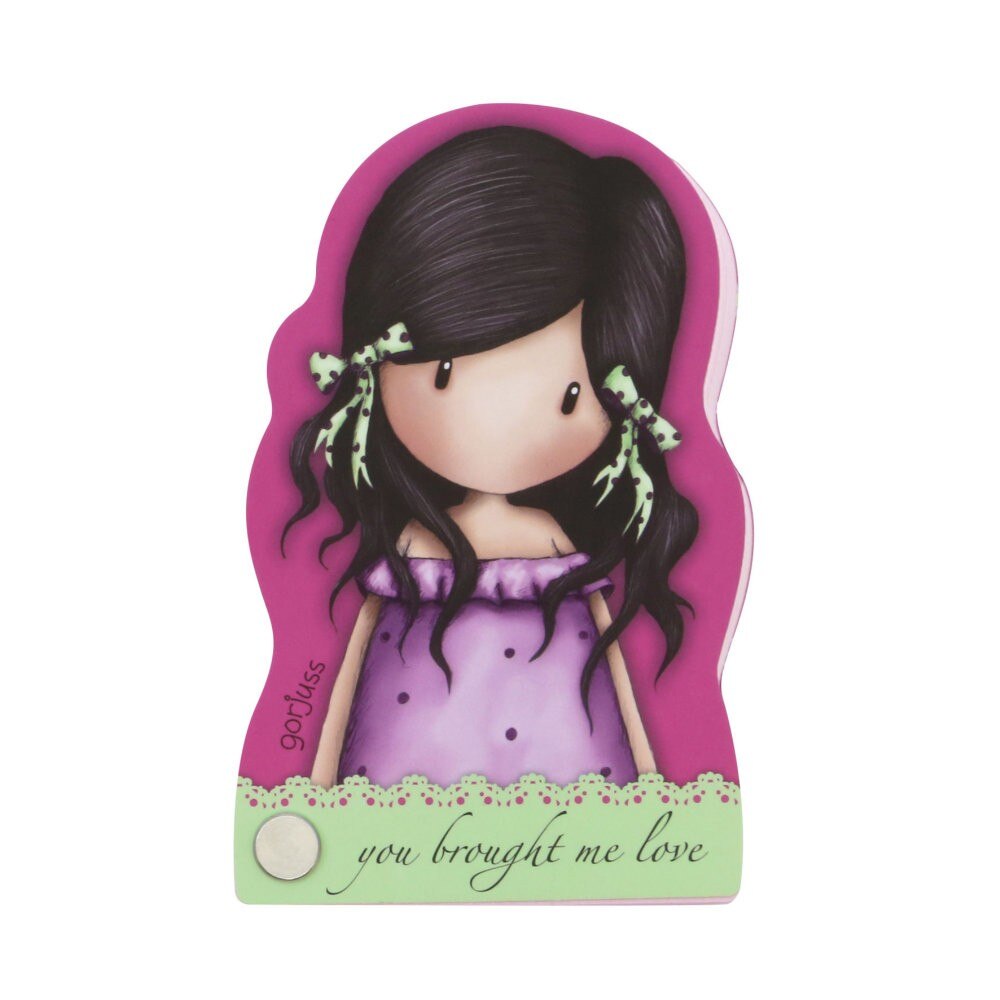 Carnetel profilat Gorjuss Fiesta - You Brought Me Love, 11 x 7.5 x 1 cm