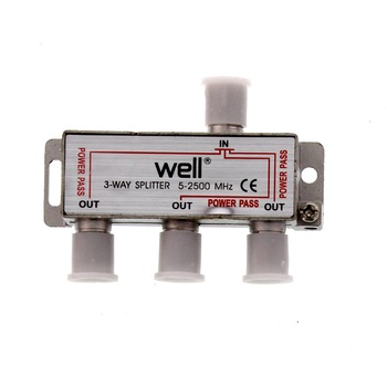 Spliter CATV 3 cai 2500 Mhz Well Spliter CATV 3 cai 2500 Mhz Well