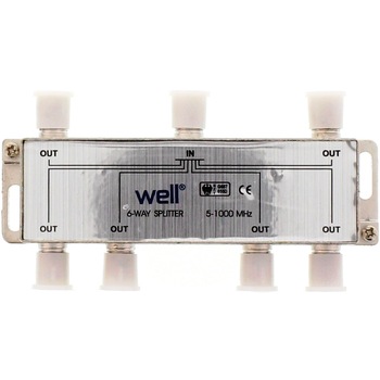 Spliter semnal TV 6 cai 1000 Mhz, Well Spliter semnal TV 6 cai 1000 Mhz, Well