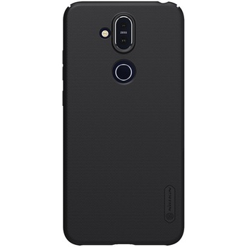 Husa protectie spate din plastic texturat negru, pentru Nokia 8.1- Nillkin Frosted Shield Husa protectie spate din plastic texturat negru, pentru Nokia 8.1- Nillkin Frosted Shield