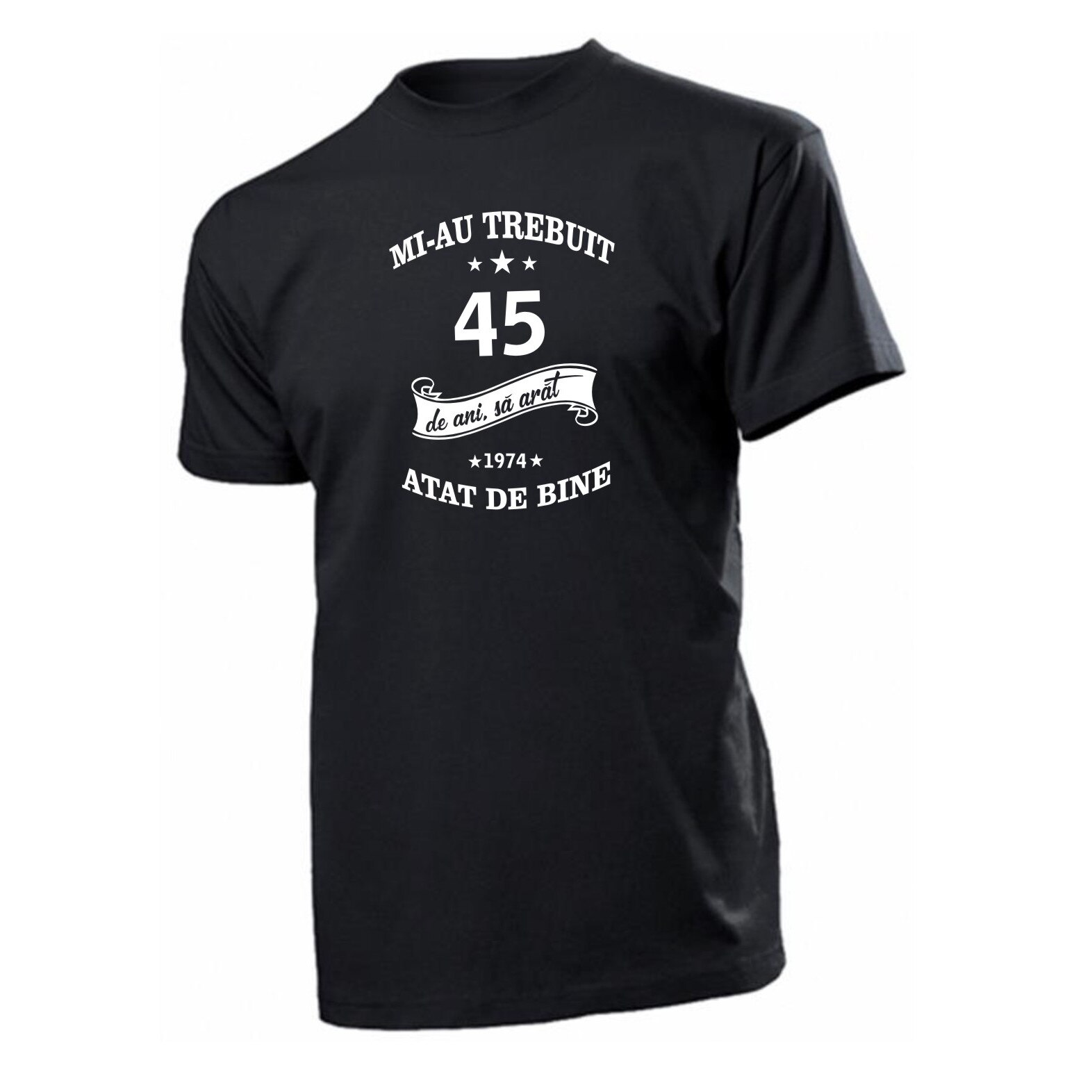 Tricou personalizat, bumbac, Stedman, unisex, negru, marime XL, model 