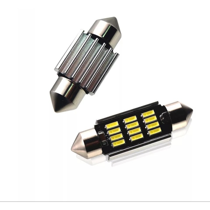 Led Canbus izzó készlet, 2 db, c5w, 39mm, fehér fényű