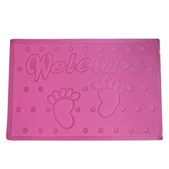 Covoras baie, antiderapant, 60x40cm, poliester, culoare roz, gramaj 200g Covoras baie, antiderapant, 60x40cm, poliester, culoare roz, gramaj 200g