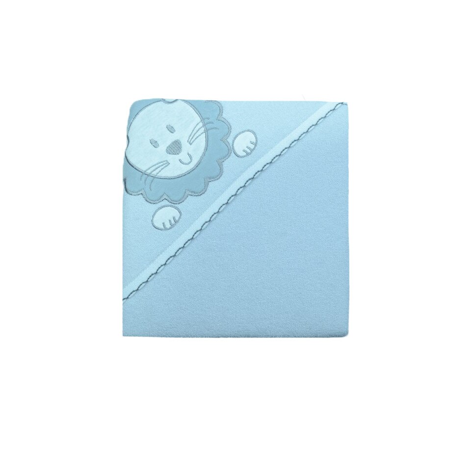 Prosop 80 x 80 cm cu gluga de baie NN PB-003, Gri