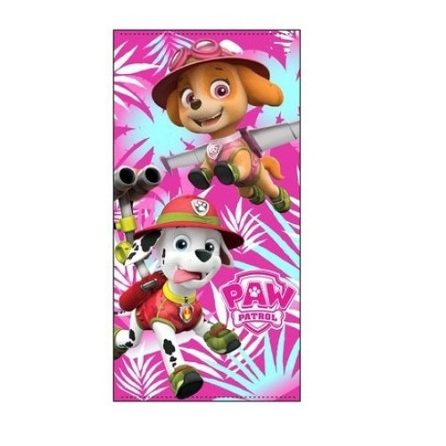 Prosop Paw Patrol Jungle roz 70 X 140 CM poliester Universala Multicolor