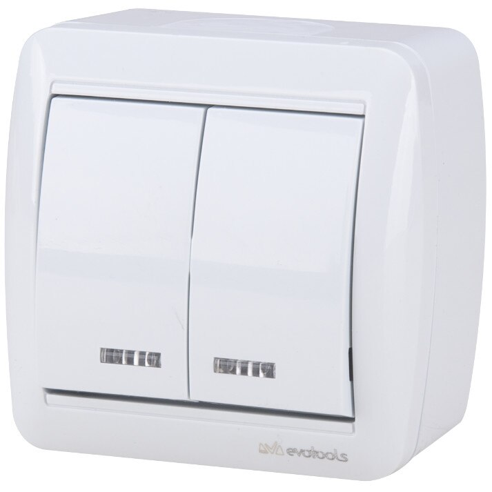 Interupator Dublu cu led PT2001 Professional Evotools