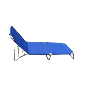 Sezlong plaja EVO pliabil structura metal albastru 190 x 56 x 27 cm