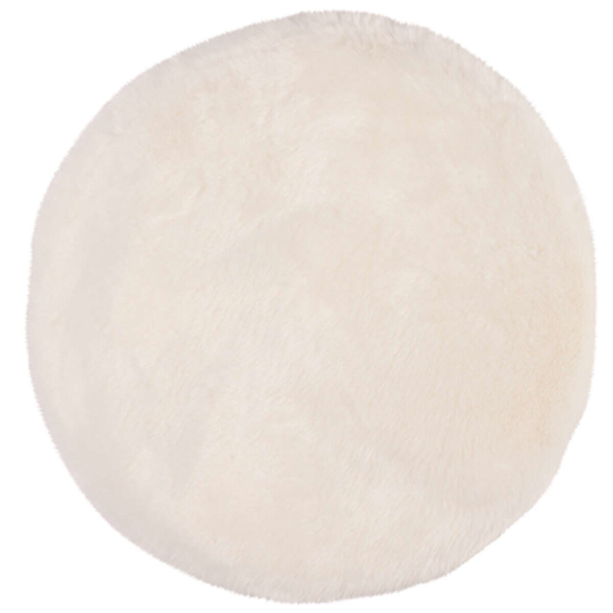 Covor Shaggy Sedo, Rotund, Crem, 80x80, C200-258306