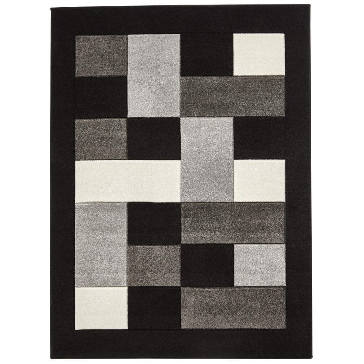 Covor Modern & Geometric Odesa, Negru/Gri, 60x225, C215-212156