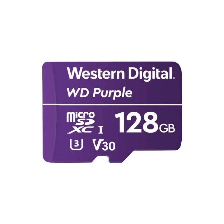 WD 128 GB SD micro (SDXC Class10 UHS-I U3 V30) memóriakártya, Lila