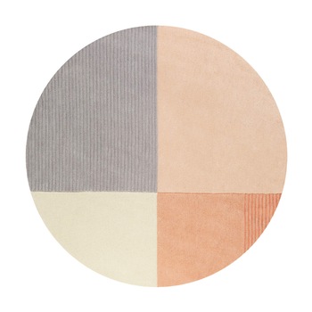 Covor Modern & Geometric Harlem, Rotund, Portocaliu, 150x150, C86-0917501 Covor Modern & Geometric Harlem, Rotund, Portocaliu, 150x150, C86-0917501