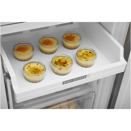 Combina frigorifica Whirlpool W7 911I OX, 371 l, Clasa F, Total No Frost, 6th Sense, Display Electronic Interior, H 201 cm, Inox