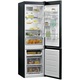 Whirlpool W9 931D KS Kombinált hűtőszekrény, 348 l, M: 201 cm, Dual No Frost, 6. érzék technológia, Elektronikus külső kijelző, D energiaosztály, Fekete