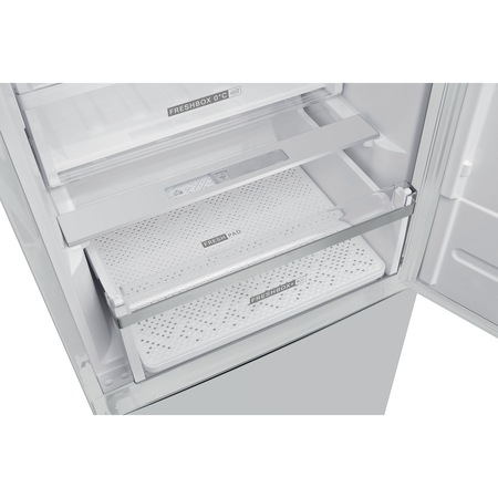 Combina frigorifica Whirlpool W9 921C W, 348 l, Clasa A++, Dual No Frost, 6th Sense, Display Electronic Interior, H 201 cm, Alb