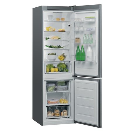 Combina frigorifica Whirlpool W5 921E OX, 372 l, Clasa A++, 6th Sense, H 201 cm, Inox