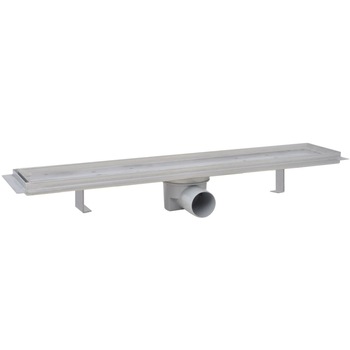 Set 2 rigole de dus, vidaXL, Otel inoxidabil, 630 x 140 mm, Argintiu Set 2 rigole de dus, vidaXL, Otel inoxidabil, 630 x 140 mm, Argintiu