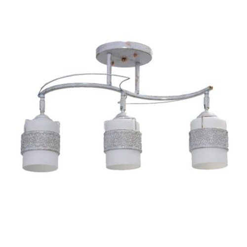 Lustra Jasmine brate reglabile 72805-3, 3 x E 27, 40 W, 220 V, Metal / Sticla