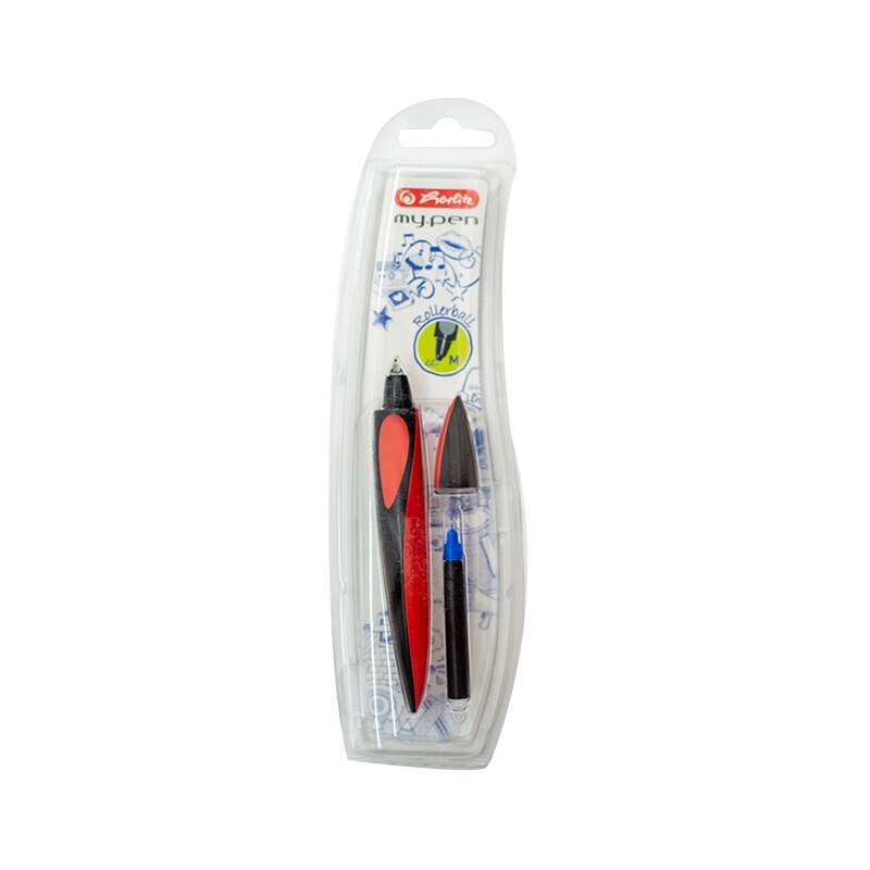 Roller My.Pen Herlitz pe blister Rosu