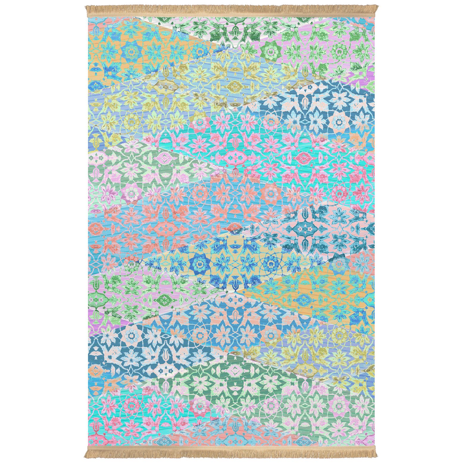 Covor Colaris, Persan , 100531, Dimensiune 1.2X1.8, 1.7milioane nod/mp, Matase Artificiala ,Multicolor, Design Modern , Antialergic