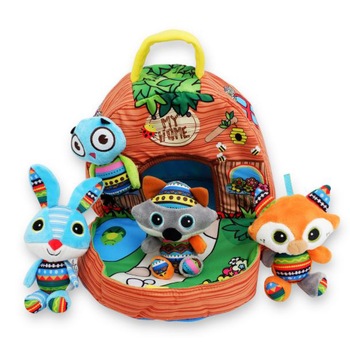 Set gentuta M-Toys - Prietenii din padure, 4 animalute Set gentuta M-Toys - Prietenii din padure, 4 animalute