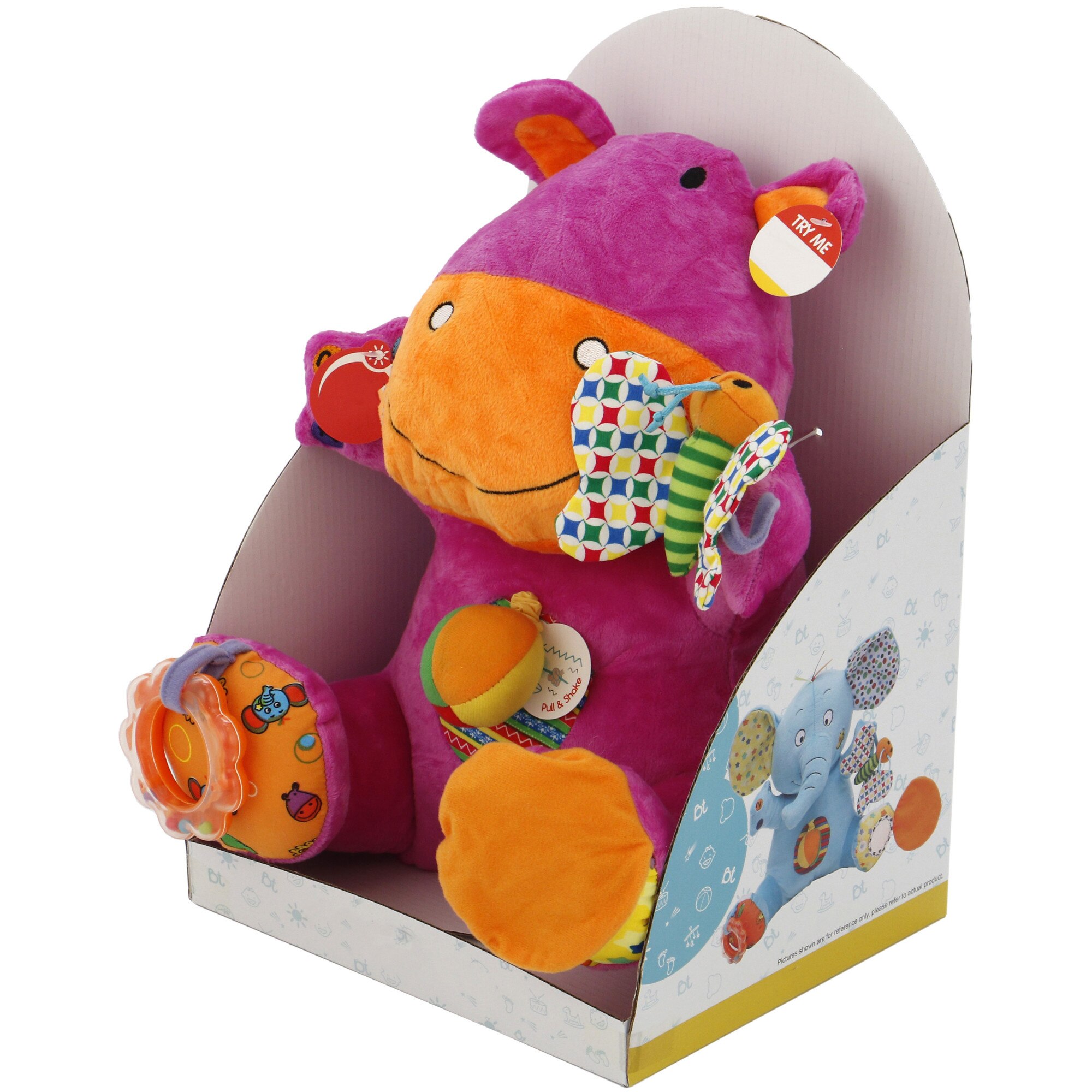 Интерактивна плюшена играчка M-Toys - Хипопотам, 30 см - eMAG.bg