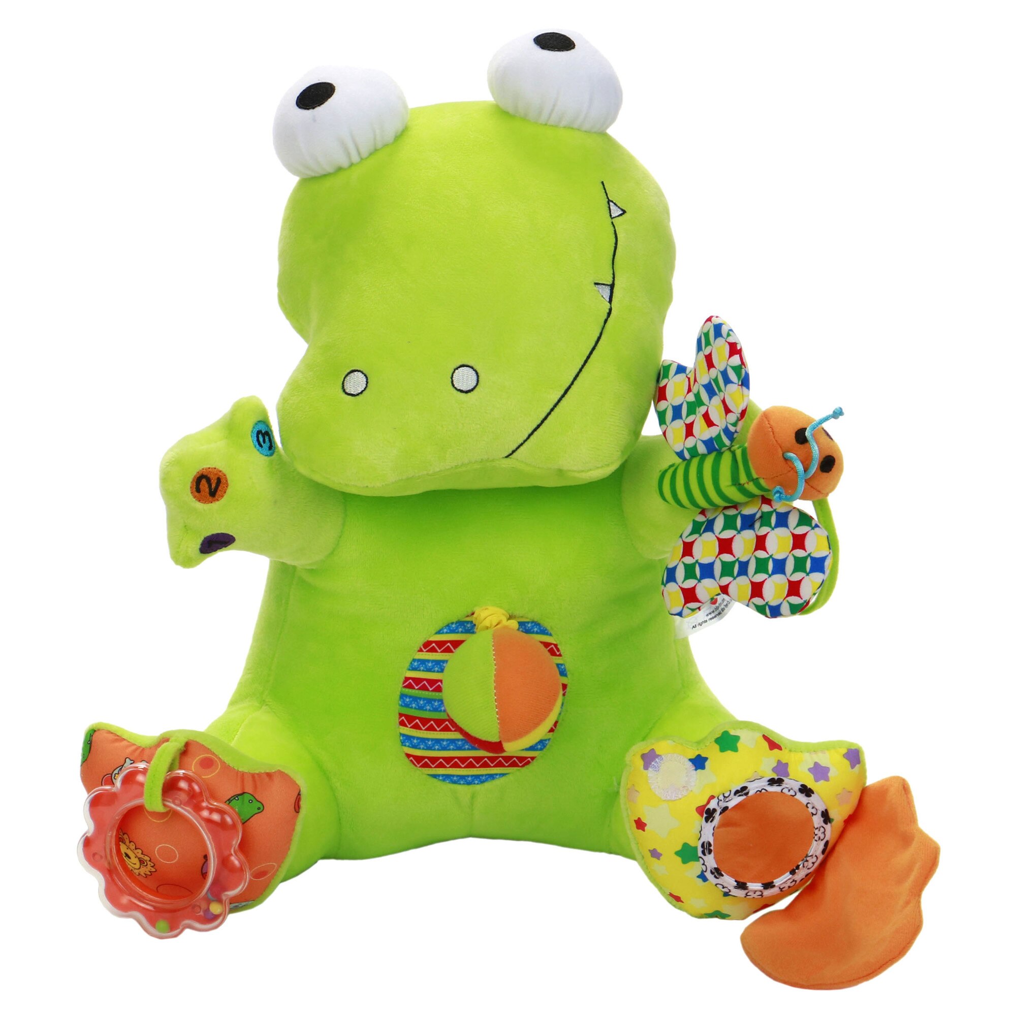 Jucarie plus cu activitati M-Toys - Crocodil, 30 cm
