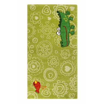 Covor Copii & Tineret Crocodile, Verde, 80x150, C-0919901 Covor Copii & Tineret Crocodile, Verde, 80x150, C-0919901