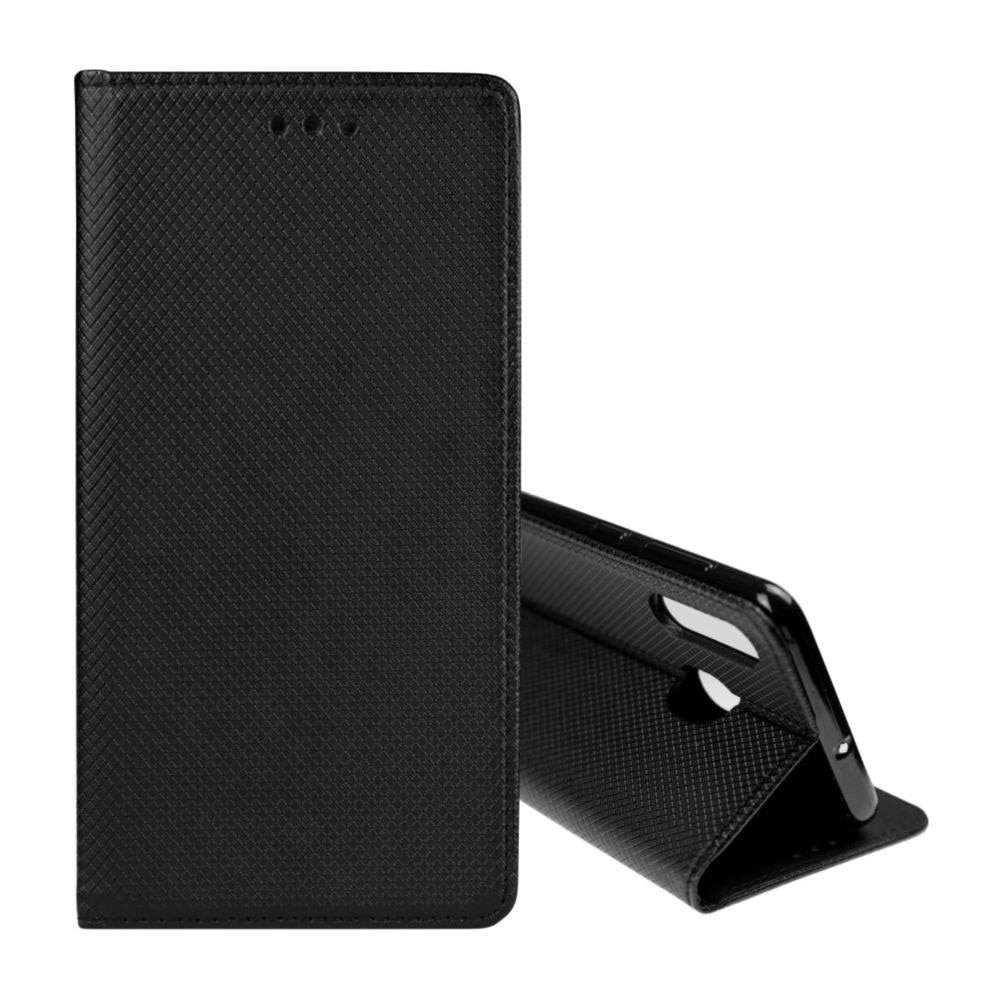 Husa Carte Smart cu Inchidere Magnetica pentru Huawei P30 Lite, Negru