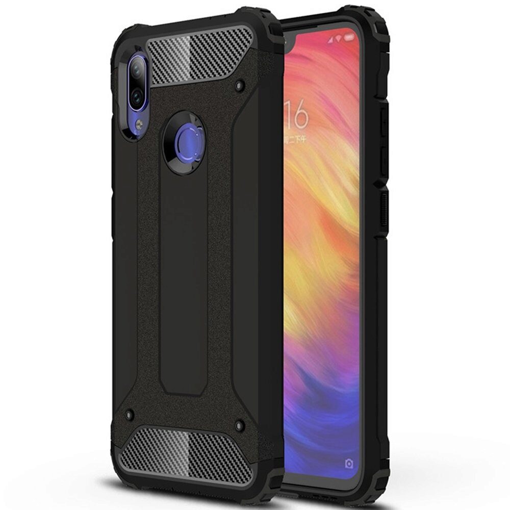 Husa Antisoc Forcell Armour pentru Xiaomi Redmi Note 7, Negru