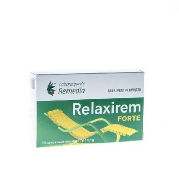 Relaxirem Forte, 30 comprimate, Remedia Relaxirem Forte, 30 comprimate, Remedia