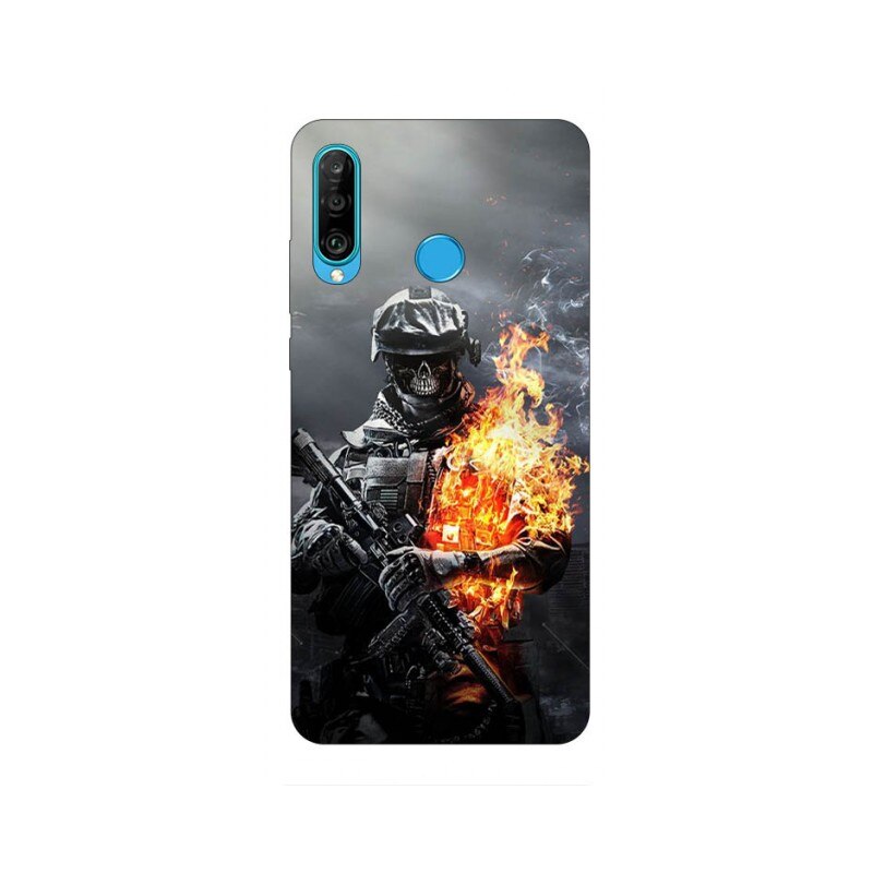 Husa Silicon Soft Upzz Print Huawei P30 Lite Model Soldier