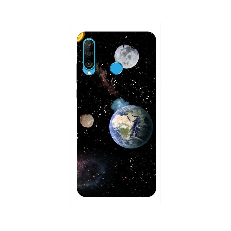 Husa Silicon Soft Upzz Print Huawei P30 Lite Model Earth