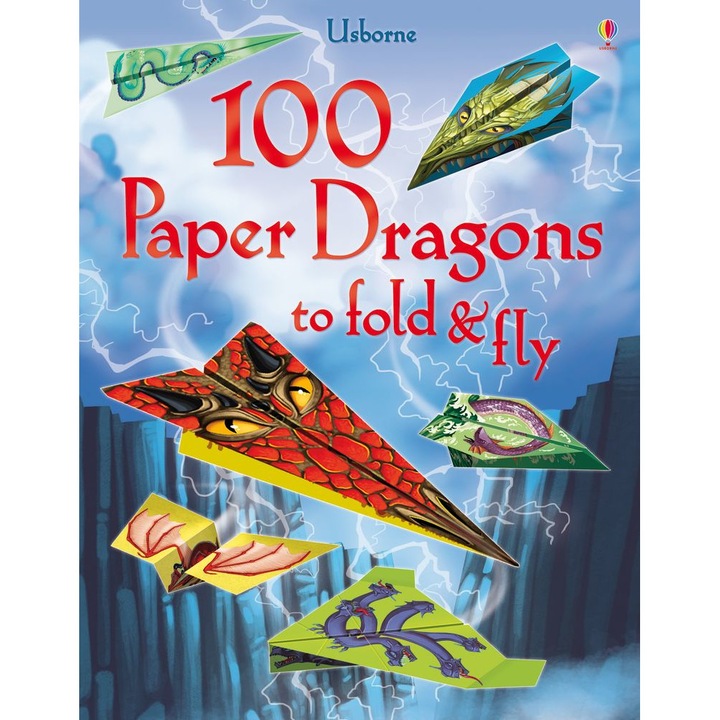 Carte "100 paper dragons to fold and fly", 6 ani+, Usborne