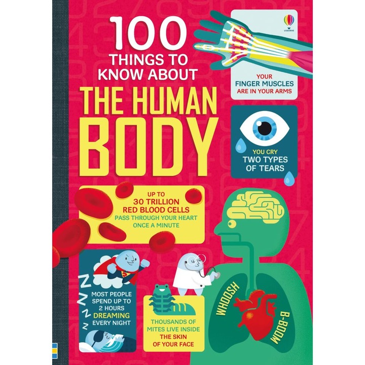 Carte "100 things to know about the human body", 9 ani+, Usborne
