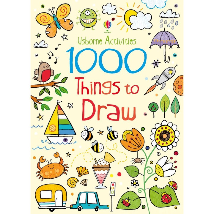 Carte "1000 things to draw", 6 ani+, Usborne