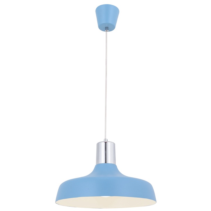 Pendul Steel din Metal 2134, 36X100 Cm, 1XE27, 60W, Blue