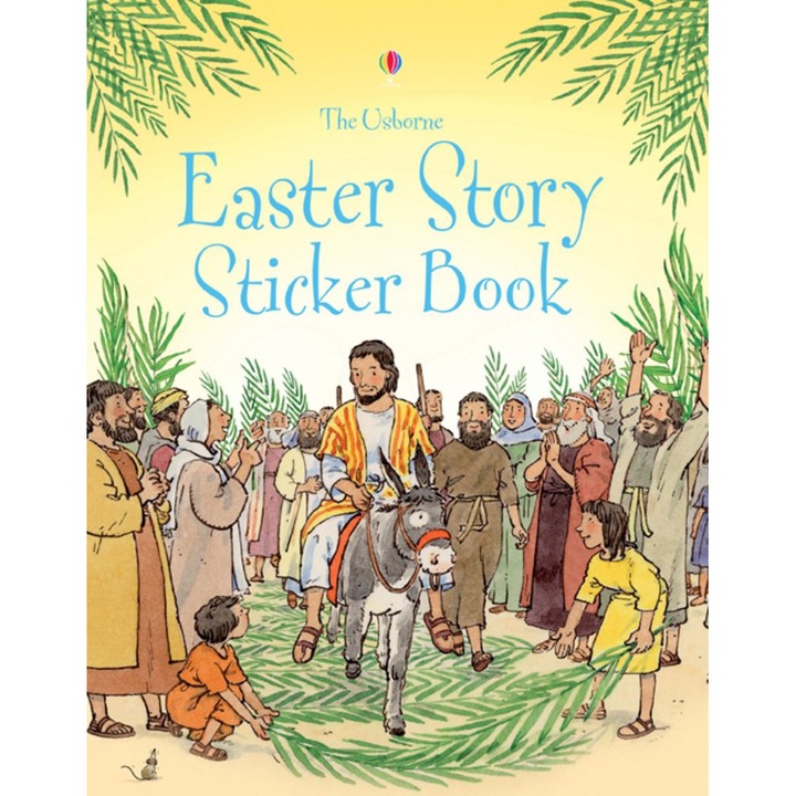 Книга за занимания "Easter story sticker book", 5 години+, Usborne