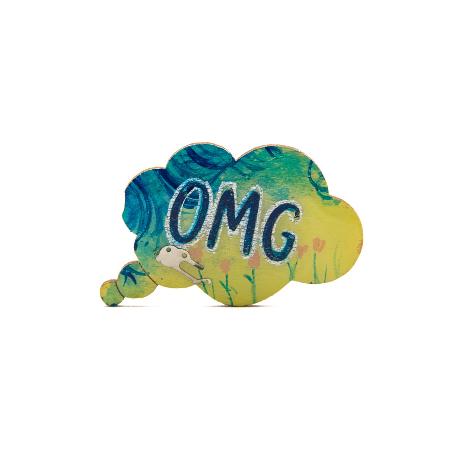 Brosa Colorata OMG 655, 45mm, Multicolor