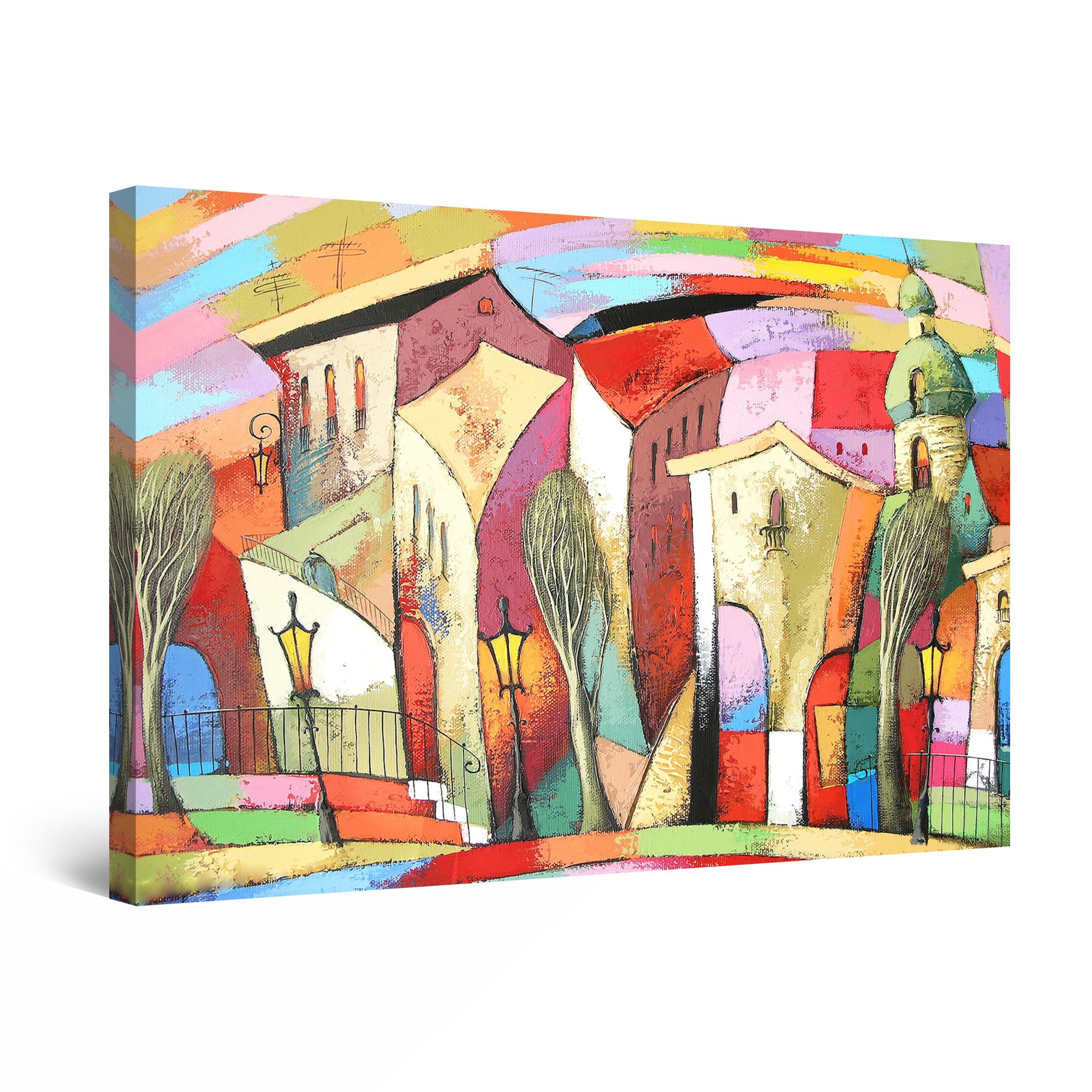 Tablou DualView Startonight Orasul Inghesuit, luminos in intuneric, 120 cm x 80 cm