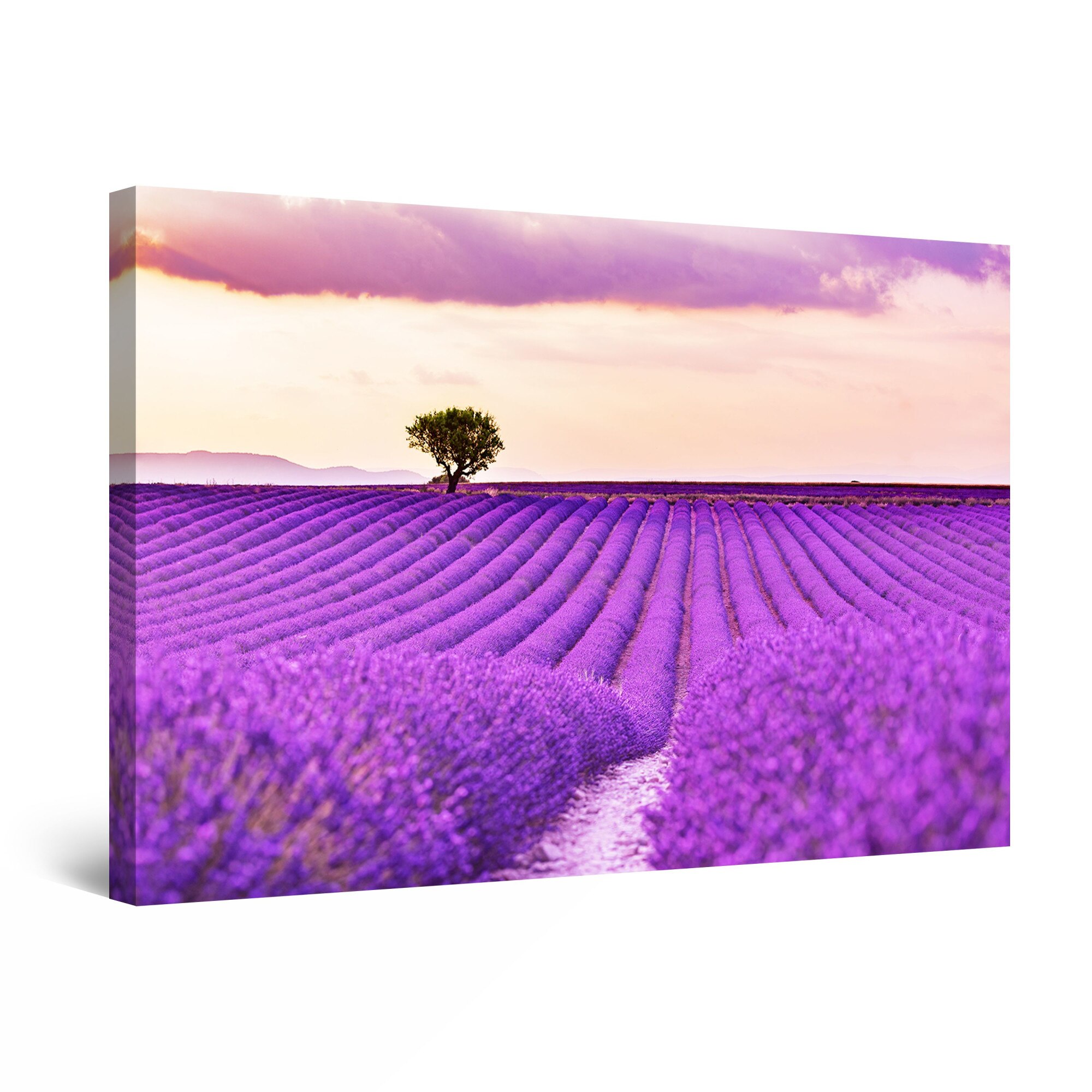 Tablou DualView Startonight Violet de Lavanda , luminos in intuneric, 30 cm x 20 cm